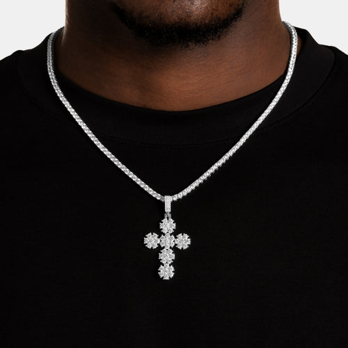 Daisy Cross Pendant