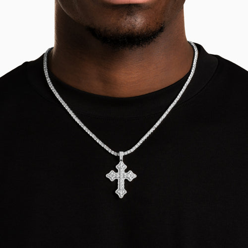 Clustered Cross Pendant