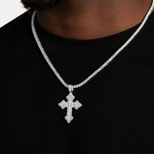 Clustered Cross Pendant