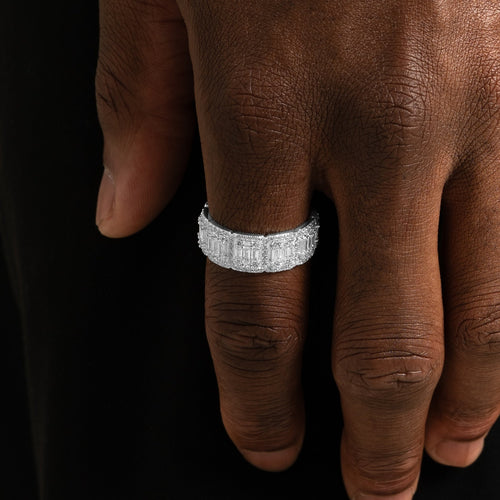 Baguette Cluster Ring