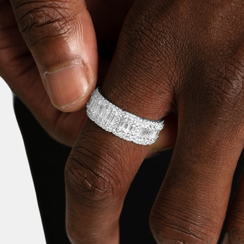 Baguette Cluster Ring