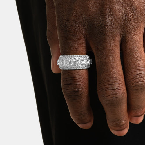 Layered Ring White Gold