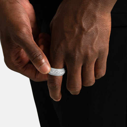 Layered Ring White Gold
