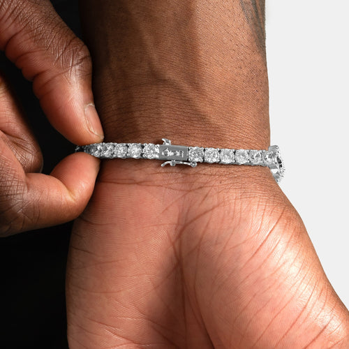 Black Clover Tennis Bracelet