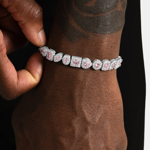 Pink Multicut Bracelet