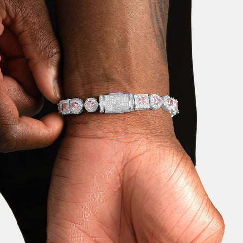 Pink Multicut Bracelet
