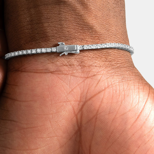 2mm Moissanite Tennis Bracelet