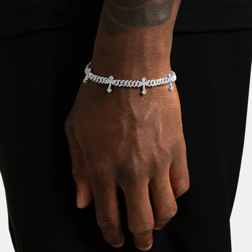 Cross Cuban Bracelet