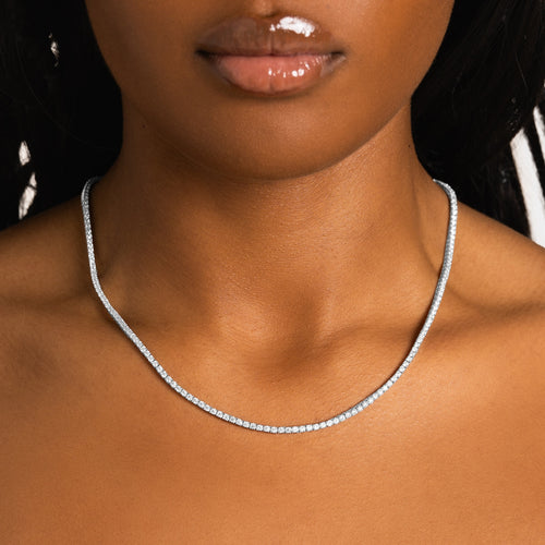 2mm Moissanite Tennis Chain