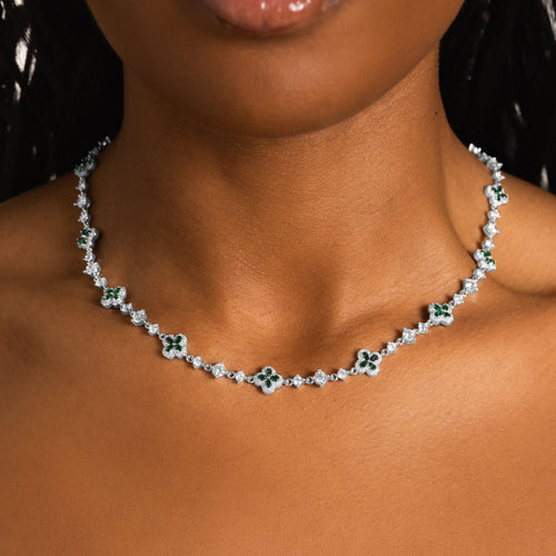 Green Clover Cluster Chain