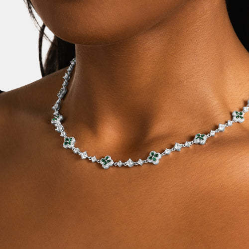Green Clover Cluster Chain