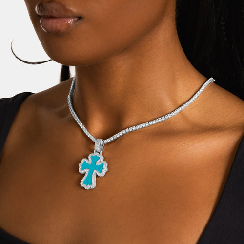 Turquoise Cross Pendant