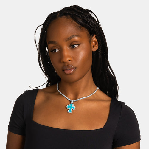 Turquoise Cross Pendant