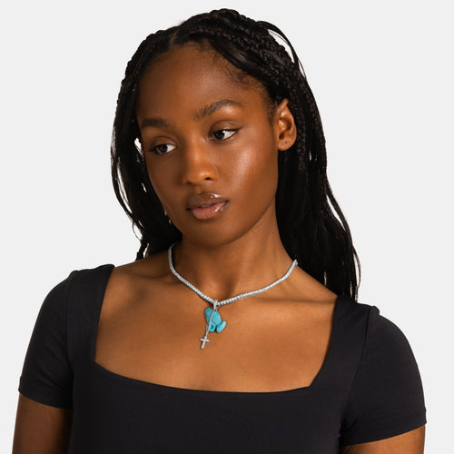 Turquoise Praying Hands Pendant
