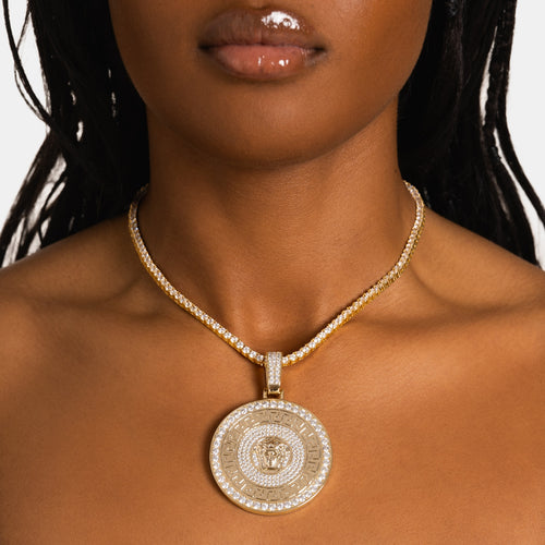 Medusa Pendant Gold