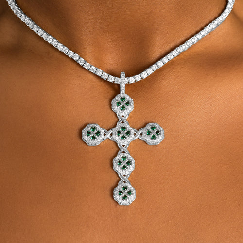 Cloverleaf Cross Pendant