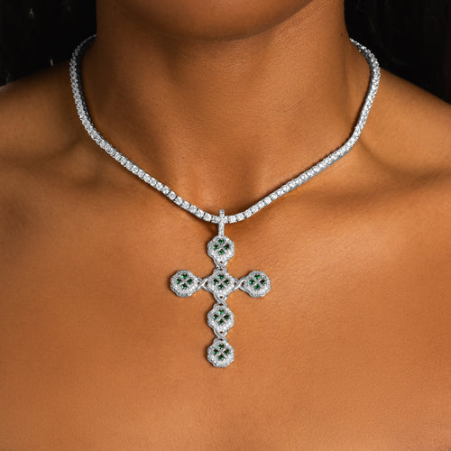 Cloverleaf Cross Pendant