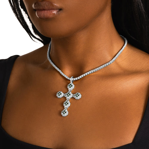 Cloverleaf Cross Pendant
