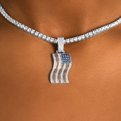 American Flag Pendant