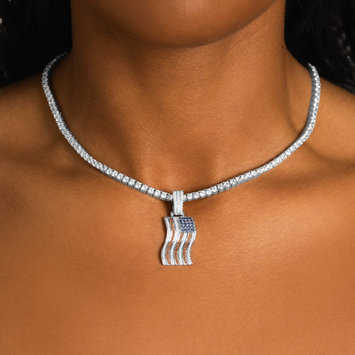 American Flag Pendant