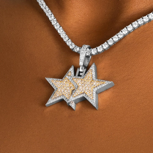 Stacked Star Pendant