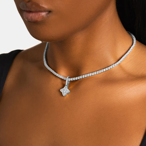 Moissanite Clover Pendant