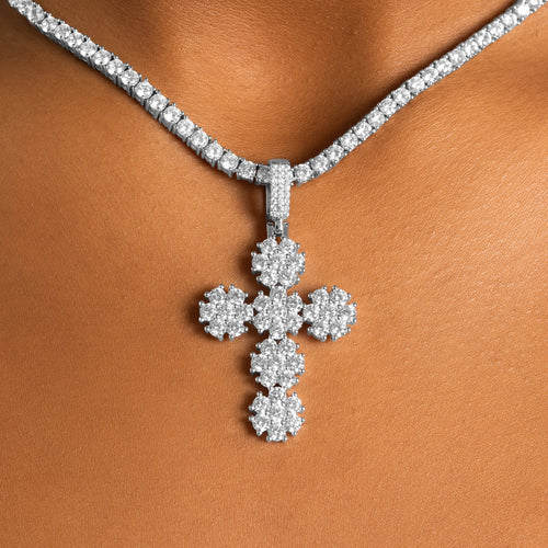 Daisy Cross Pendant