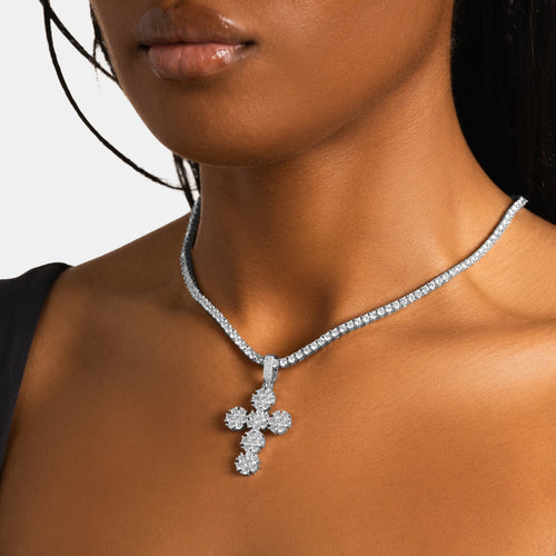 Daisy Cross Pendant