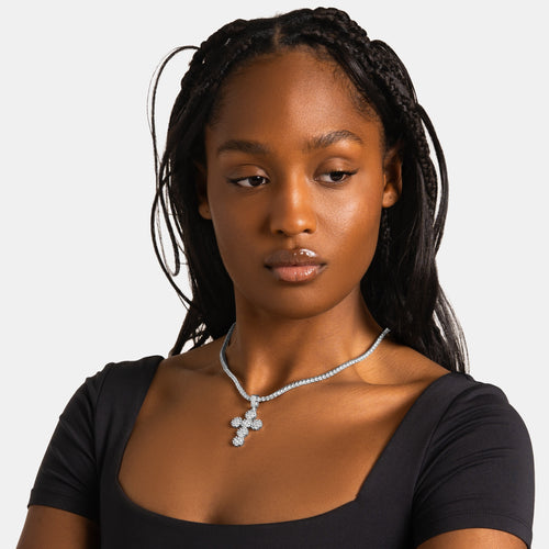 Daisy Cross Pendant