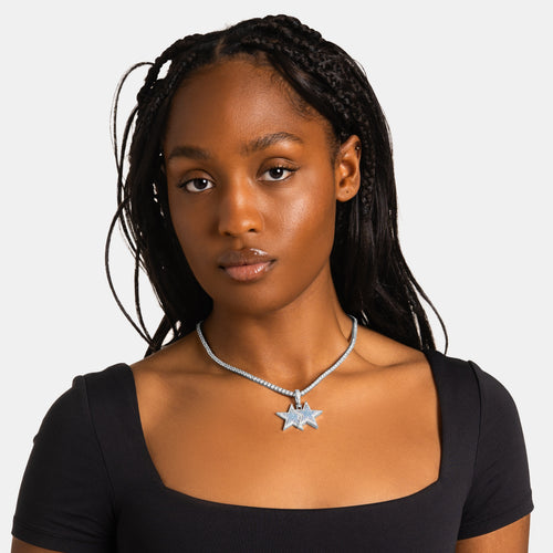Light Blue Stacked Pendant