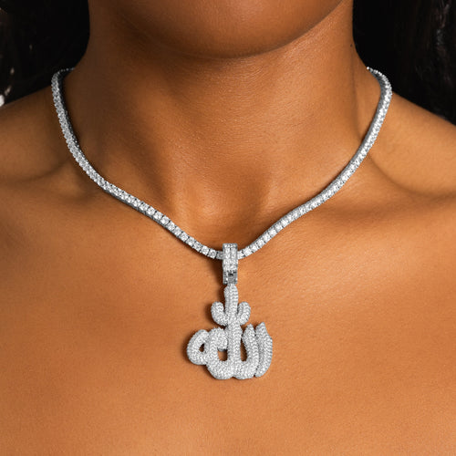 Iced Bubble Allah Pendant
