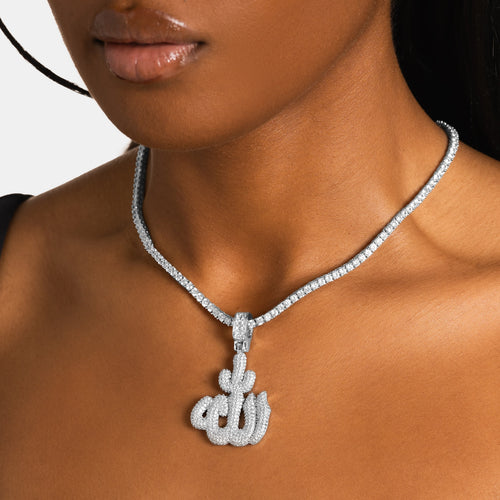 Iced Bubble Allah Pendant