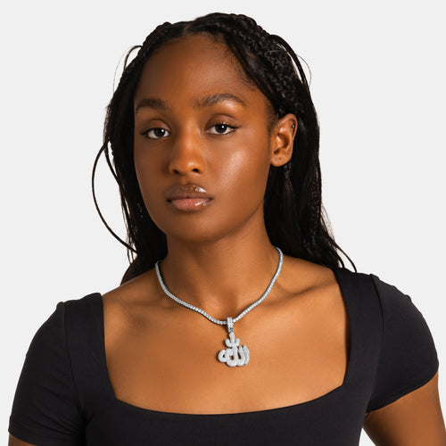 Iced Bubble Allah Pendant