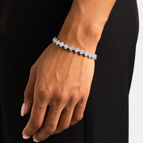 Flower Tennis Bracelet