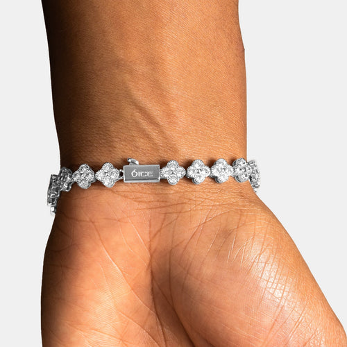 Flower Tennis Bracelet