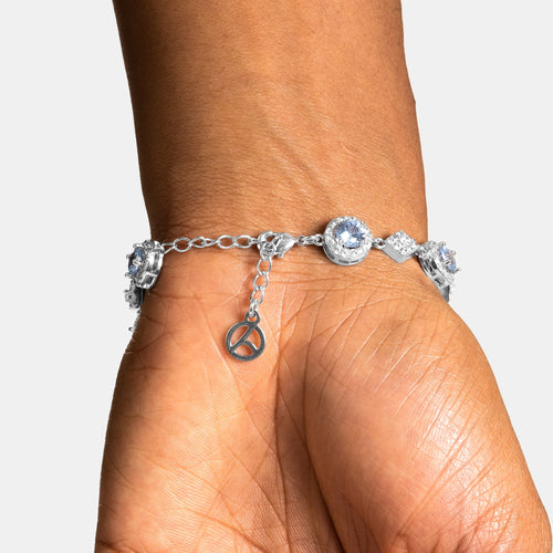 Blue Cluster Bracelet