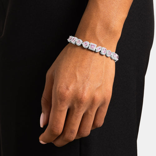Pink Multicut Bracelet