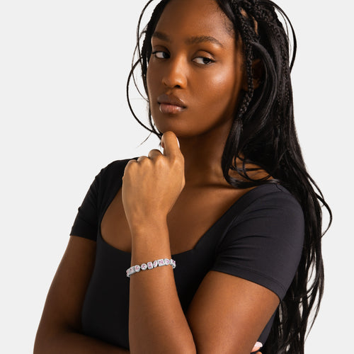 Pink Multicut Bracelet