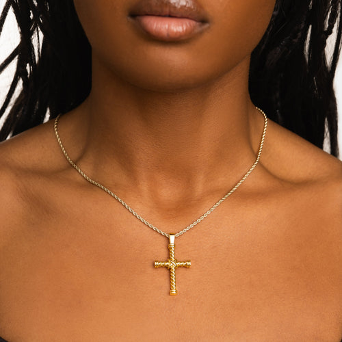 Twisted Cross Gold