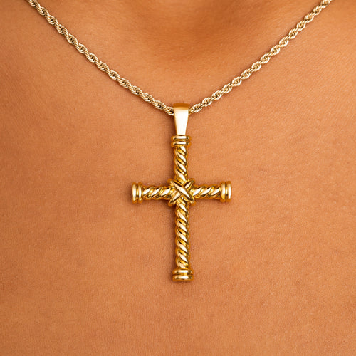 Twisted Cross Gold