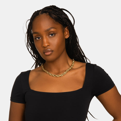 10mm Rope Chain Gold