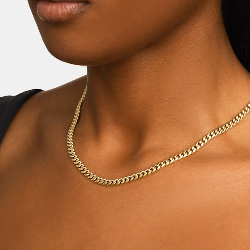5mm Cuban Link Chain Gold