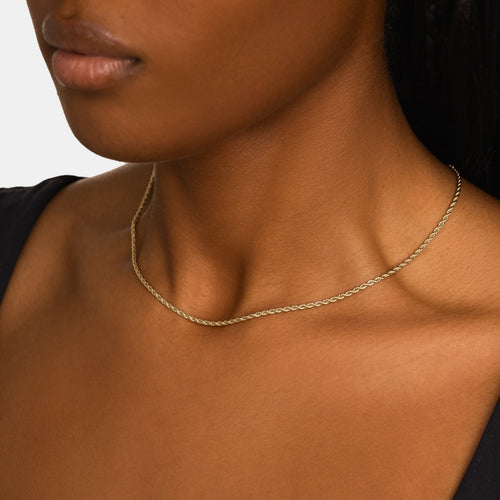 2mm Rope Chain Gold