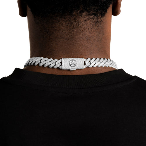 15mm Iced Prong Cuban Chain