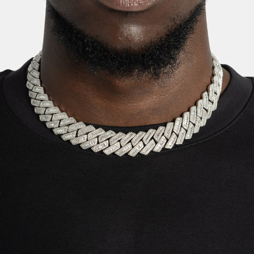 19mm Baguette Cuban Chain