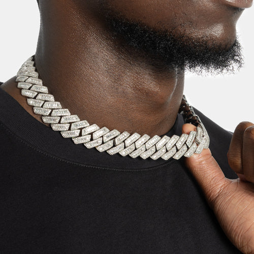 19mm Baguette Cuban Chain