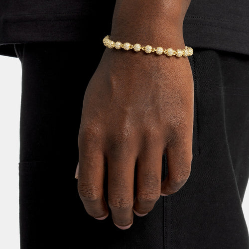 Iced Beads Bracelet Gold