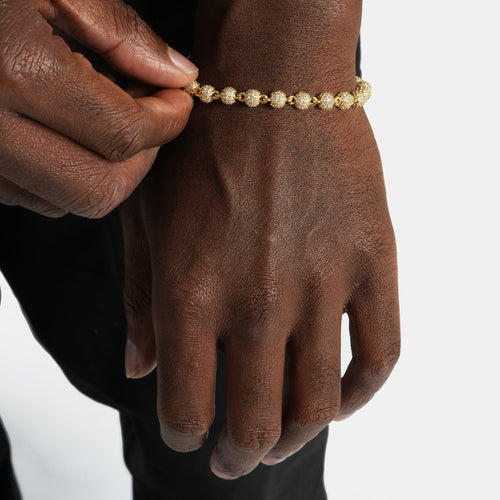 Iced Beads Bracelet Gold