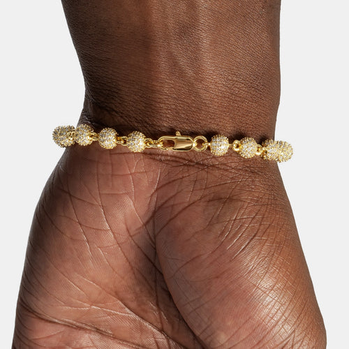 Iced Beads Bracelet Gold