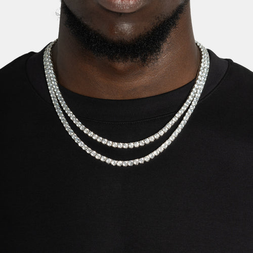 Layered 5mm Tennis Chains